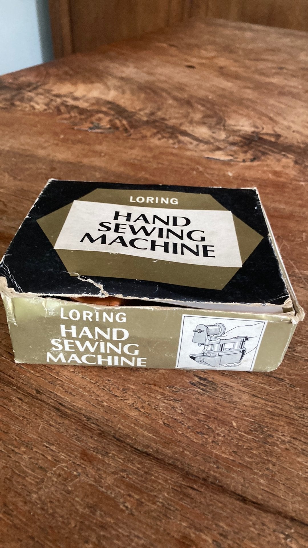 Vintage Loring hand naaimachine voor decoratie, Antiek en Kunst, Antiek | Naaimachines, Ophalen of Verzenden