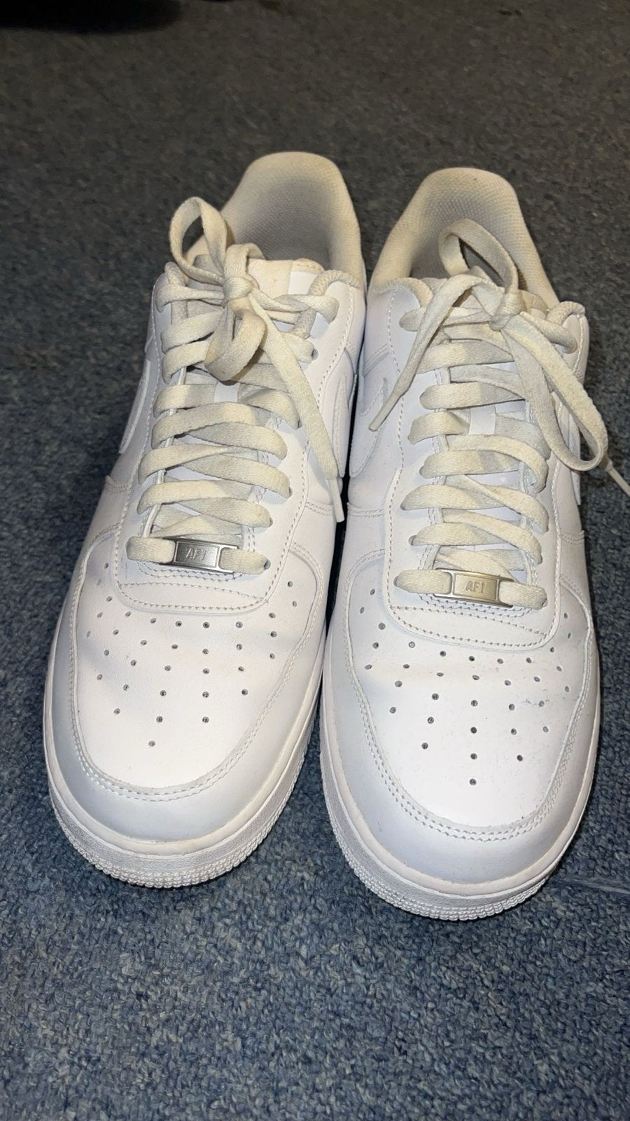 Nike Air Force 1 Low Wit - Maat 46, Kleding | Heren, Ophalen of Verzenden, Gedragen, Wit, Sneakers of Gympen