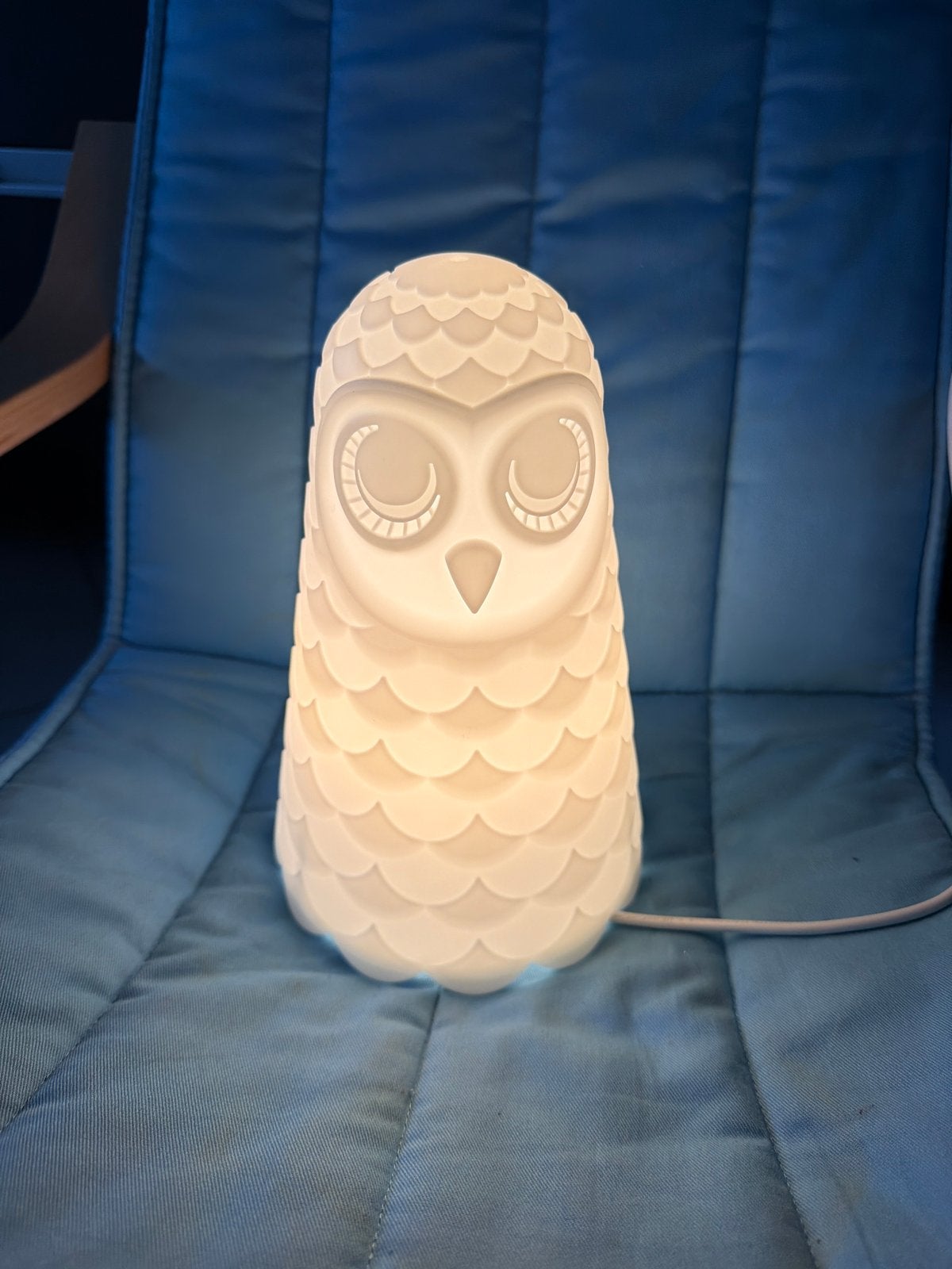 Ikea Nachtlampje Uil - Wit -  Verlichting, Ophalen, Zo goed als nieuw, Wit, IKEA