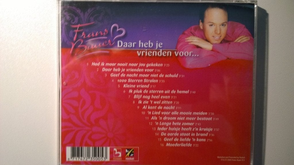 Frans Bauer - Daar Heb Je Vrienden Voor, Ophalen of Verzenden, Zo goed als nieuw, Levenslied of Smartlap, Album