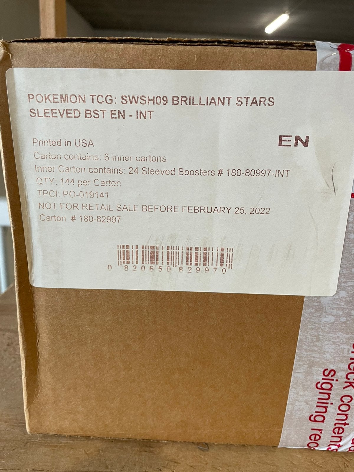 Pokemon Brilliant Stars Sleeved booster case 144pcs, Hobby en Vrije tijd, Verzamelkaartspellen | Pokémon, Ophalen, Zo goed als nieuw