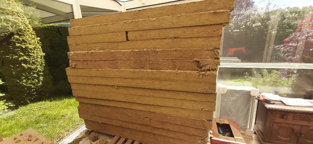 Rockwool, Steenwol, Zo goed als nieuw, 15 m² of meer, 8 tot 12 cm