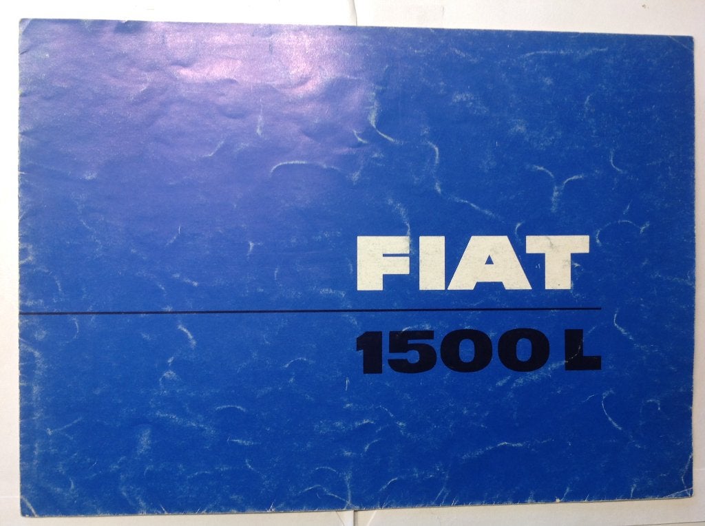 Fiat 1500 L vouwfolder Duits 1964, Ophalen of Verzenden, Gelezen, Overige merken
