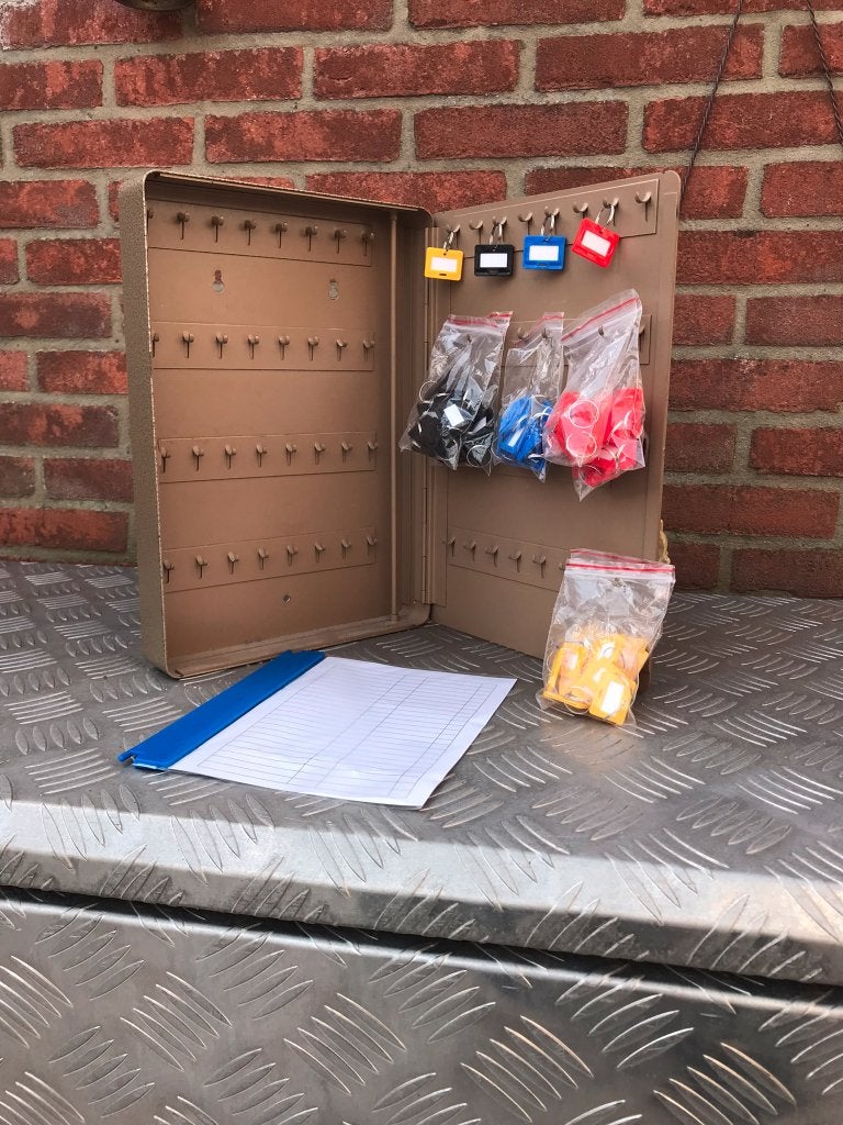 Sleutelkastje, Ophalen, Gebruikt