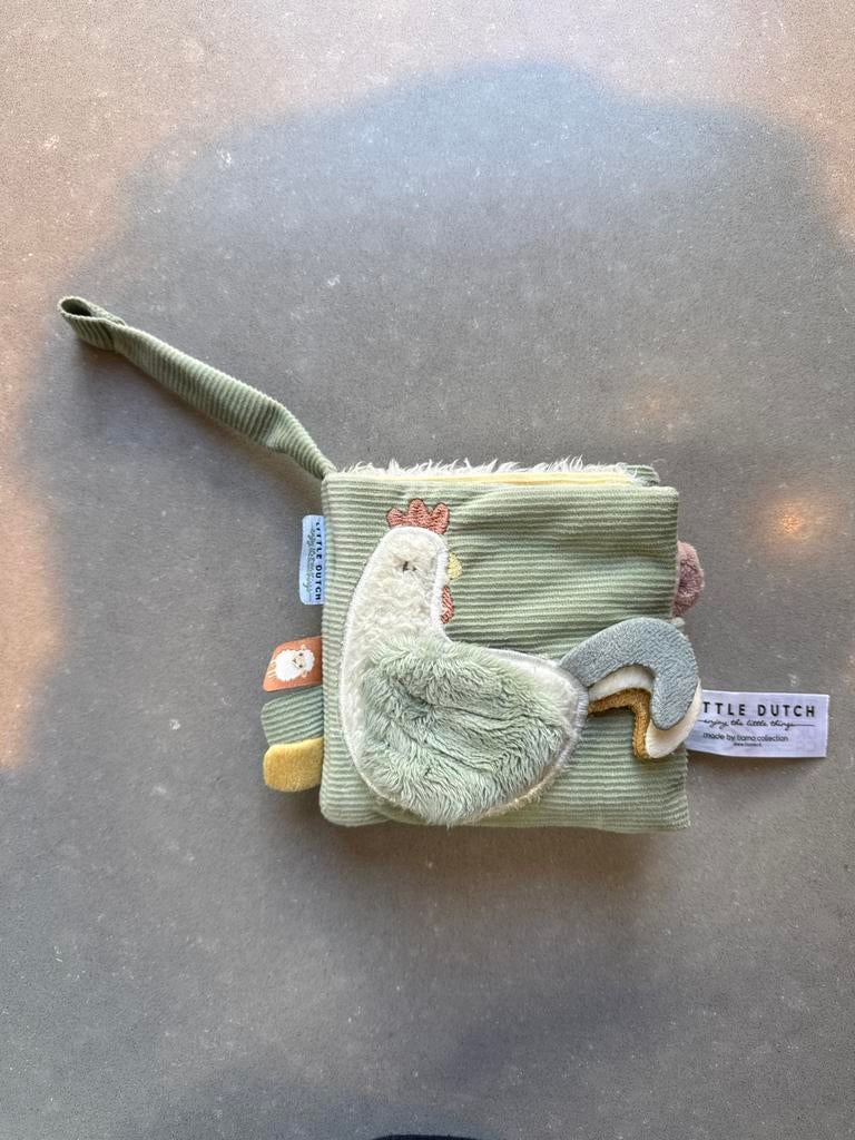 Little Dutch stoffen boekje met spiegeltje en knisper, Ophalen of Verzenden, Gebruikt, Overige typen, Met geluid