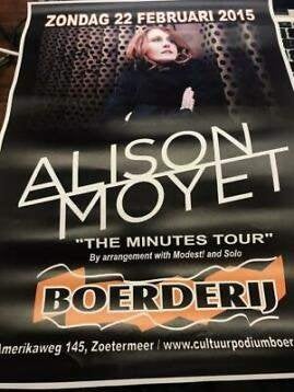 Alison Moyet zeldzame Boerderij poster met handtekening, Gebruikt, Ducoso, Ophalen of Verzenden, Ducoso