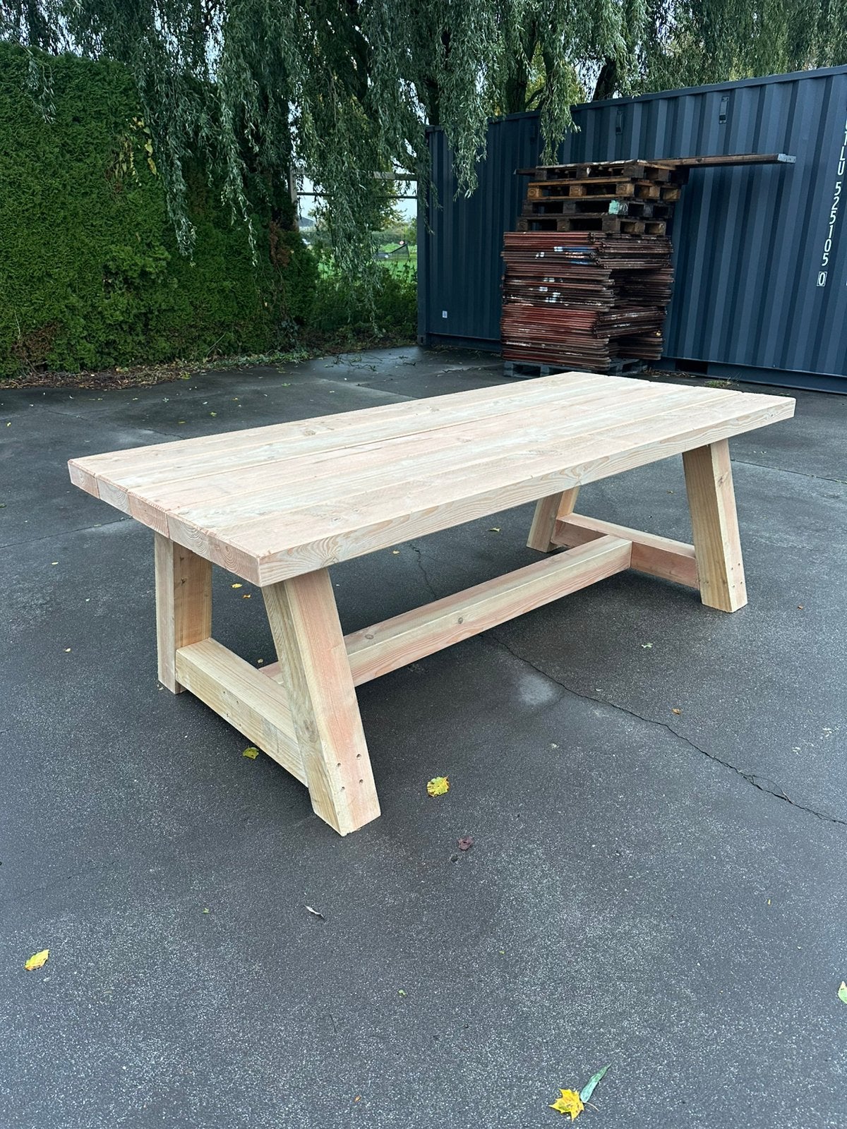 Nieuwe Robuuste Douglas tuintafel – 220 x 100 cm, Ophalen, Nieuw, Rechthoekig, Hout