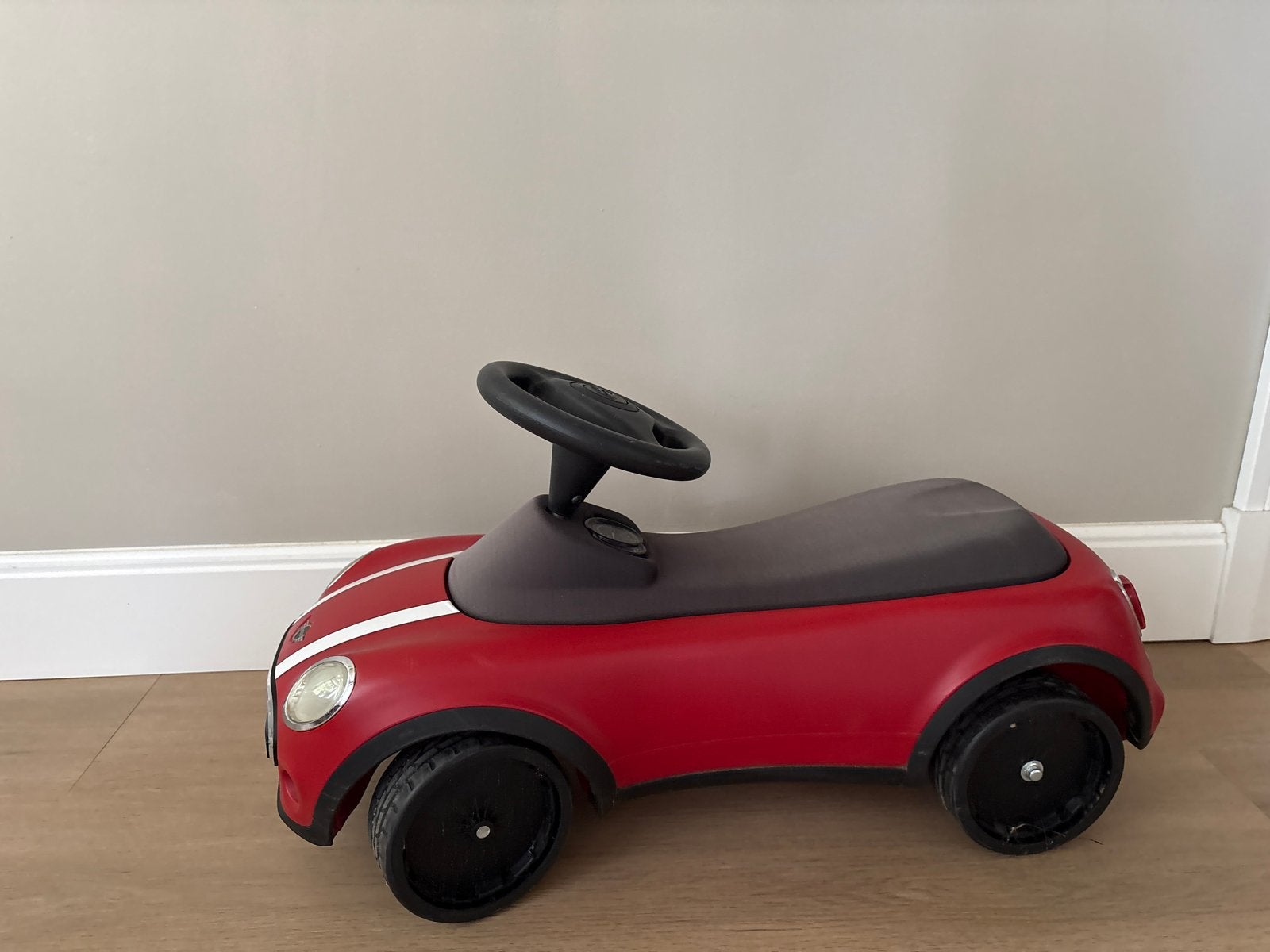 Mini Cooper loopauto rood, Kinderen en Baby's, Ophalen, Gebruikt, Loopvoertuig