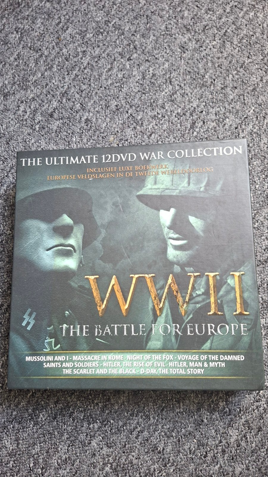WWII The Battle for Europe - The Ultimate 12 DVD War, Cd's en Dvd's, Inclusief boekje, Engels, Oorlog of Misdaad, Nederlands