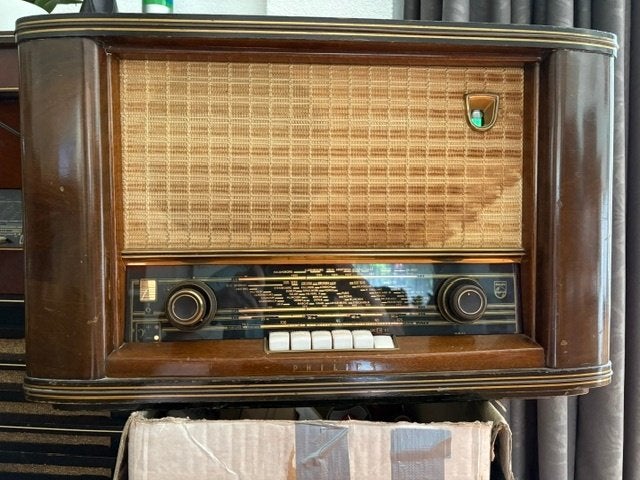 Philips BX 543A  - Buizenradio - Spelend, Antiek en Kunst, Ophalen