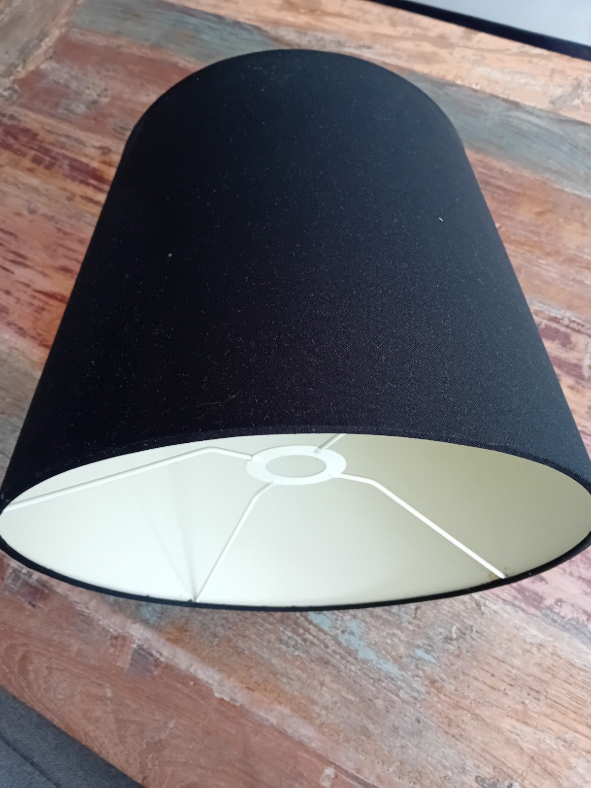 Mooie zwarte lampenkap te koop, Huis en Inrichting, Ophalen, Zwart, Rond, 30 cm