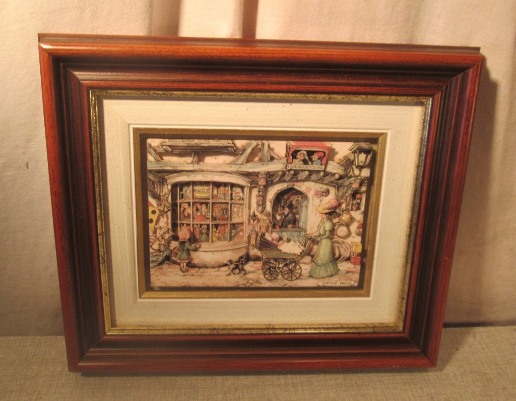 Mooie 3Dimensionele Artprint 'Toy Shop' - Pieck, Minder dan 50 cm, Oorspronkelijke maker, Ophalen of Verzenden, Print