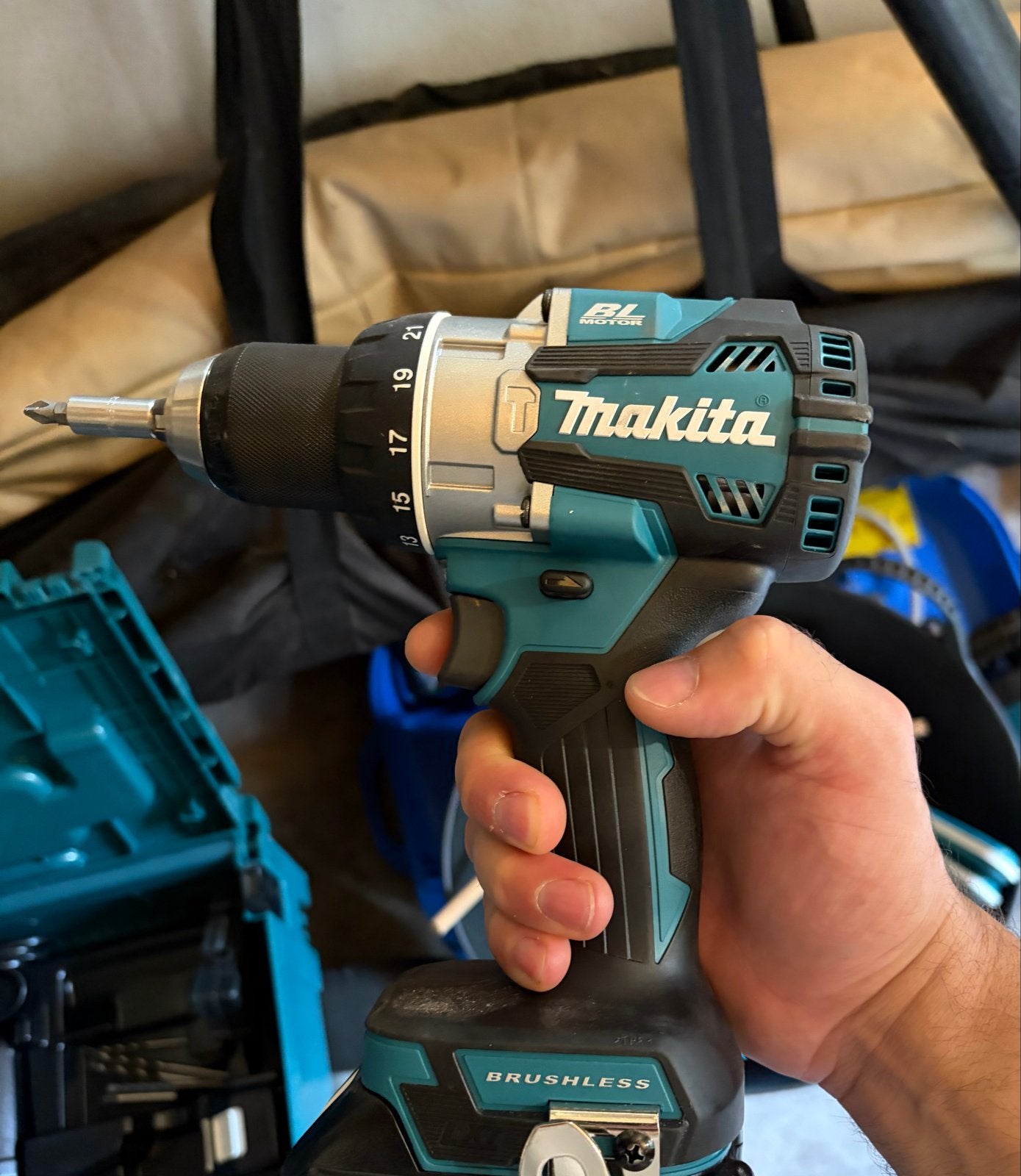 Makita DHP489 LXT 18V Klopboor-/schroefmachine, Doe-het-zelf en Verbouw, Gereedschap | Boormachines, Ophalen of Verzenden, Zo goed als nieuw