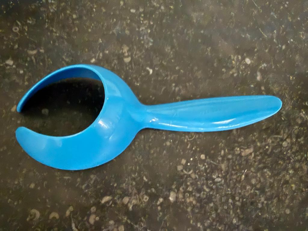 Tupperware lepel / ei  Blauw - Handig en Duurzaam, Ophalen of Verzenden, Gebruikt, Blauw, Overige typen