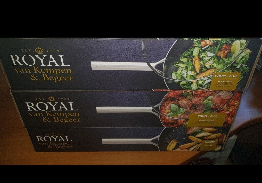 ah royal van kempen en begeer pannen pannenset koekenpan wok, Antiaanbaklaag, Pannenset, Ophalen of Verzenden, Nieuw