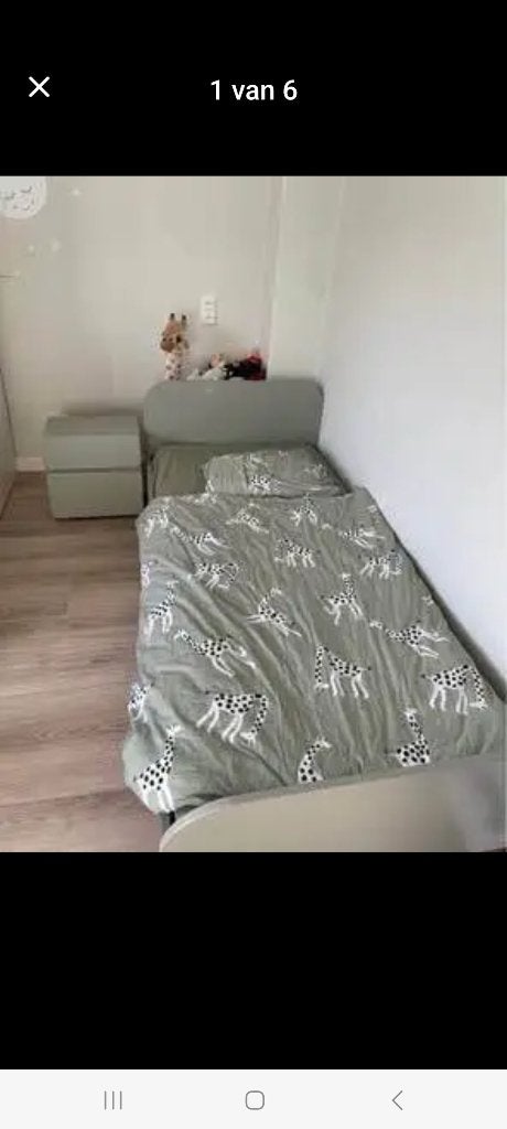 Kinderbed, Ophalen, Gebruikt, 70 tot 85 cm, Lattenbodem