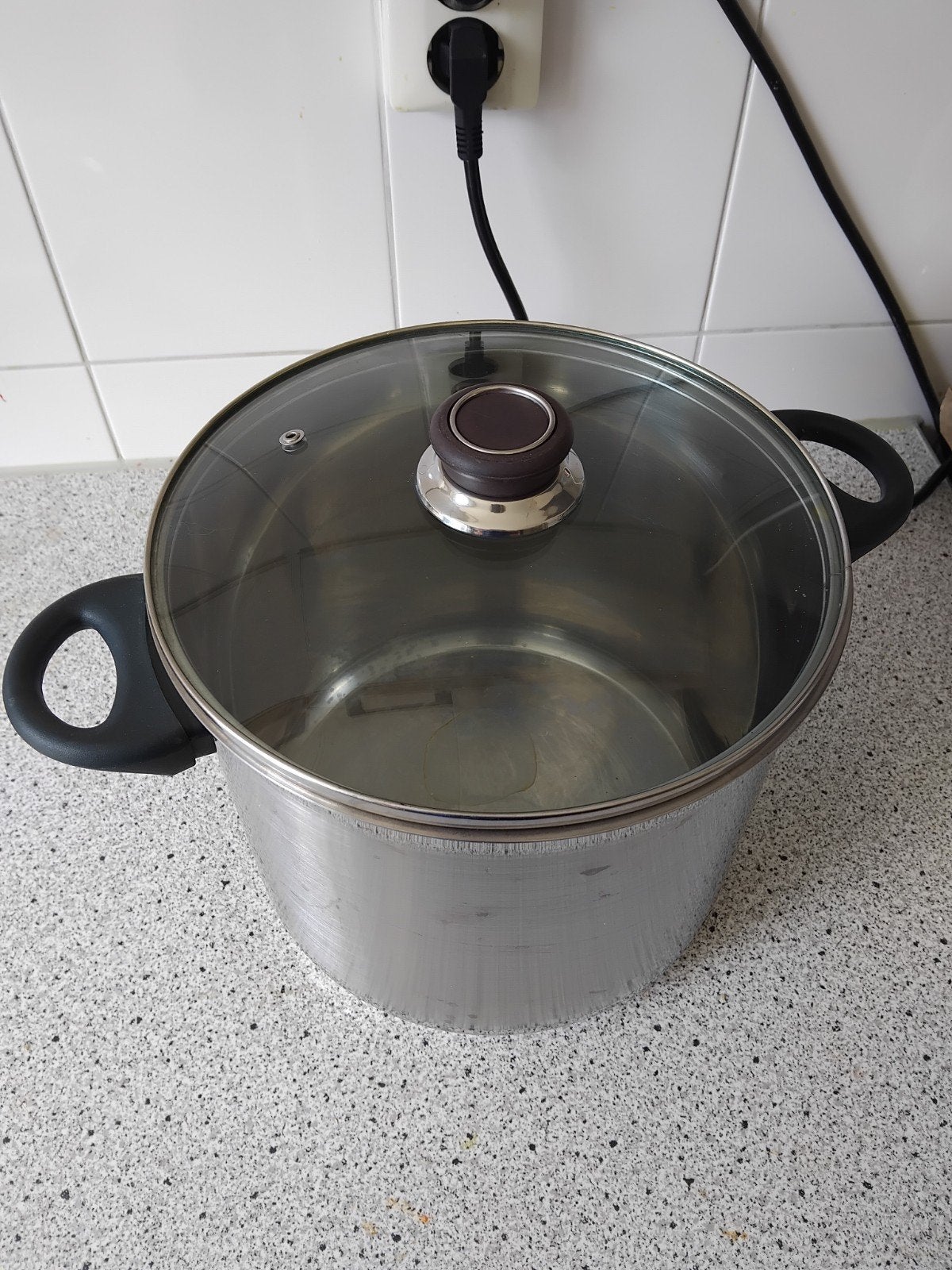 Grote RVS Soeppan met Deksel - Geschikt voor Gasfornuis, Gebruikt, Ophalen of Verzenden, Rvs, Kookpan