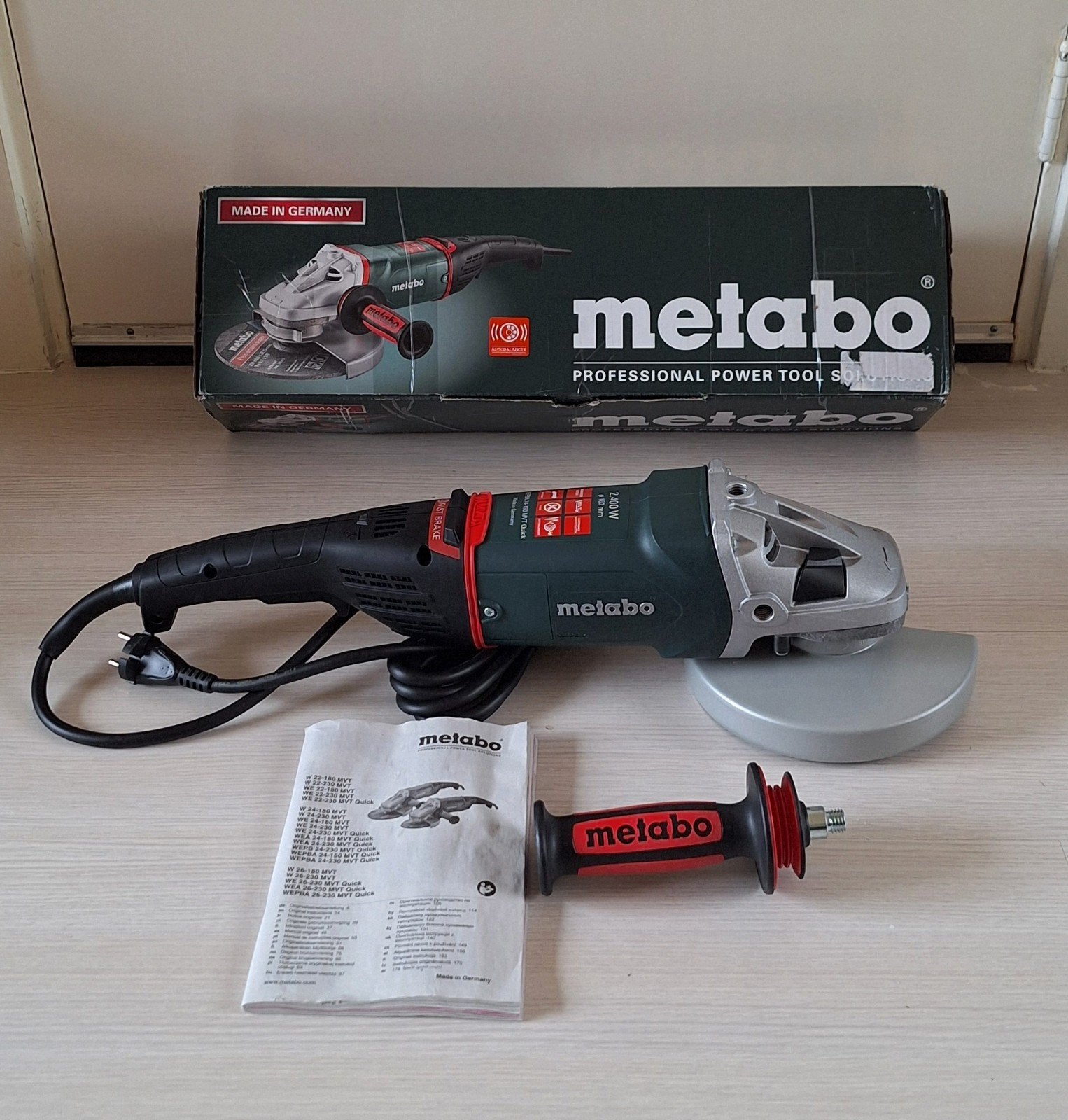 🟢METABO WEPBA 24-180 MVT QUICK HAAKSE SLIJPER, Ophalen of Verzenden, Nieuw, 1000 watt of meer, Haakse handslijpmachine