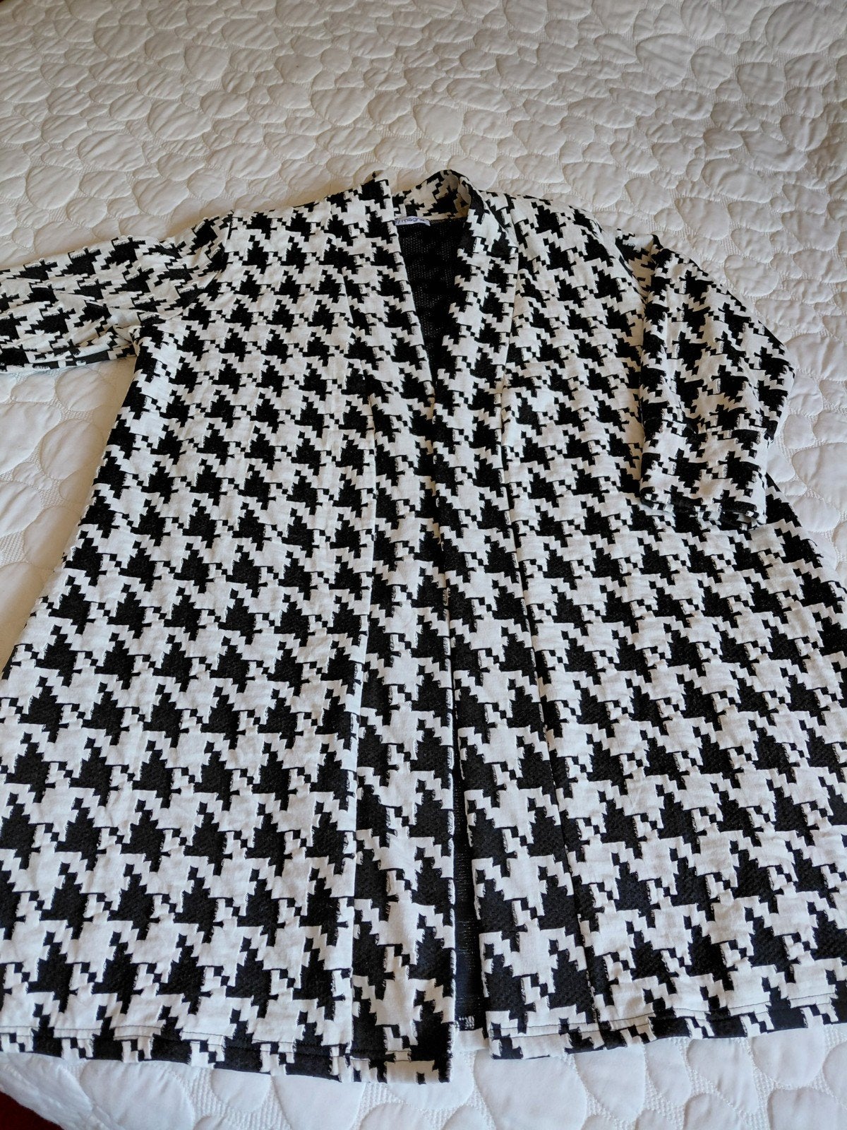 Mooie kwaliteit zwart/wit jas/vest, Ophalen of Verzenden, Gedragen, Maat 46/48 (XL) of groter, Zwart