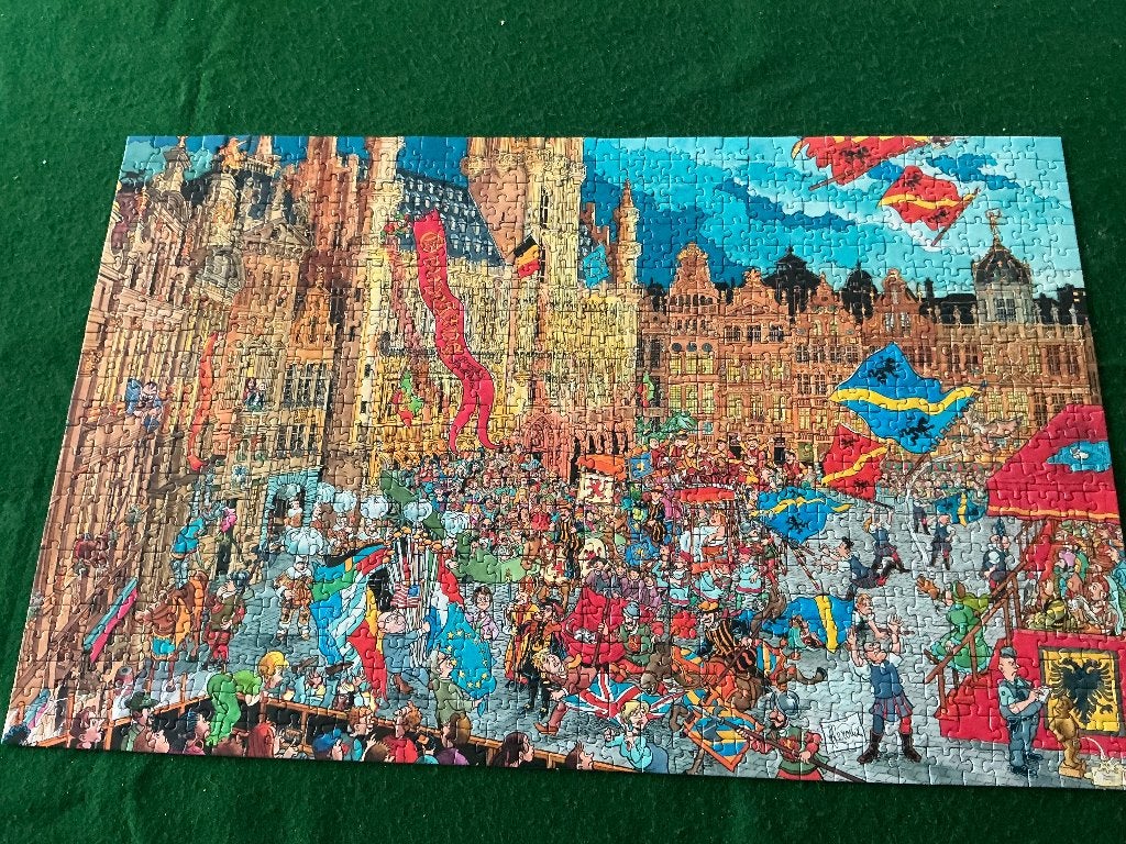 legpuzzel Brussel 925 stukjes, Ophalen of Verzenden, 500 t/m 1500 stukjes, Zo goed als nieuw, Legpuzzel