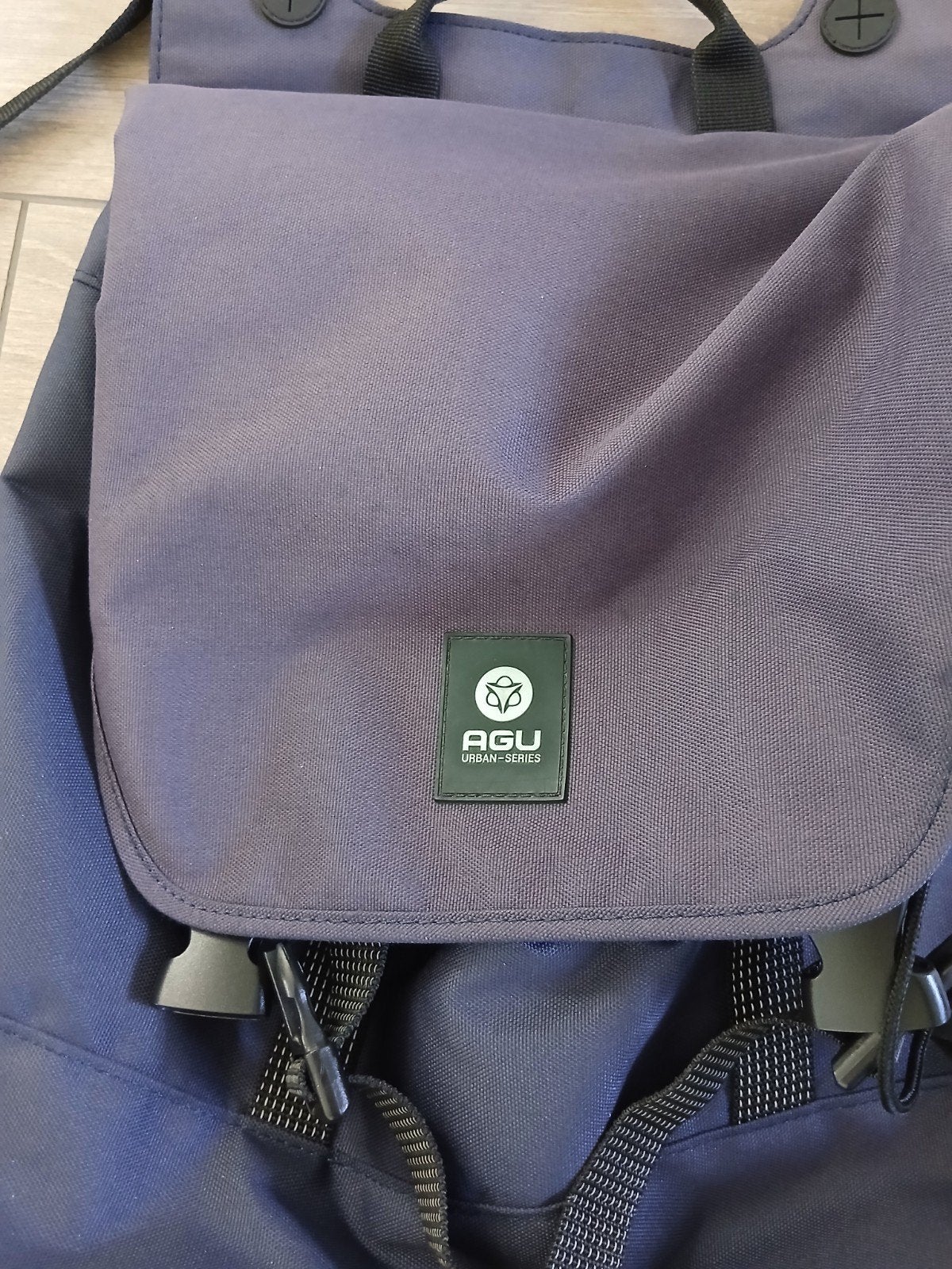 AGU dubbele fietstassen blauw 1,5 jaar in gebruik gehad, Ophalen of Verzenden, Gebruikt, AGU