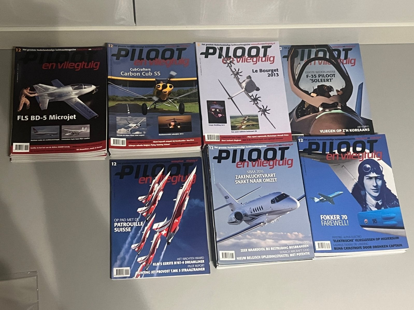 Diverse jaargangen van 'Piloot en Vliegtuig' magazines, Boeken, Ophalen, Zo goed als nieuw, Overige typen