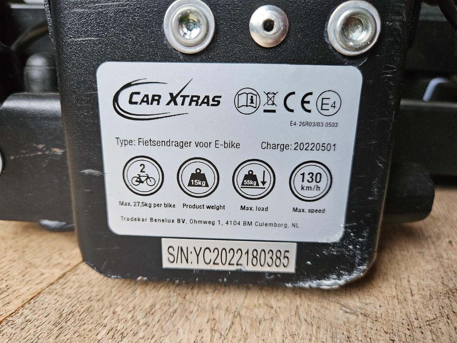 Foto 2 van Car Xtras Fietsendrager voor 2 E-bikes l