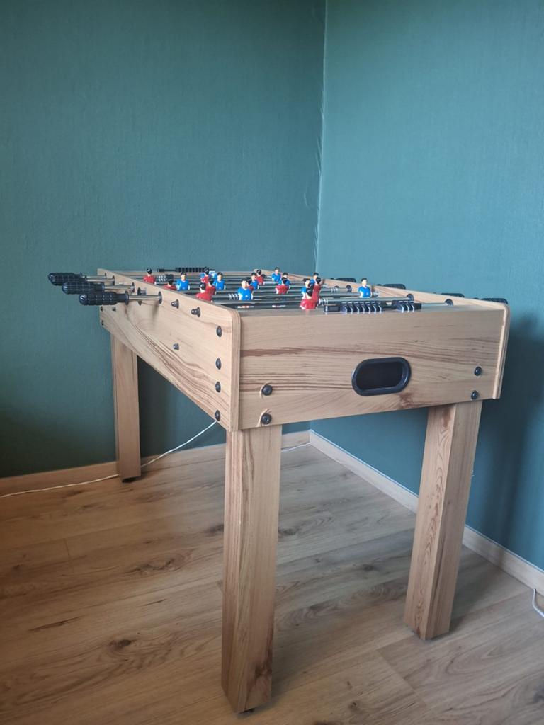 Tafelvoetbaltafel, Ophalen, Zo goed als nieuw