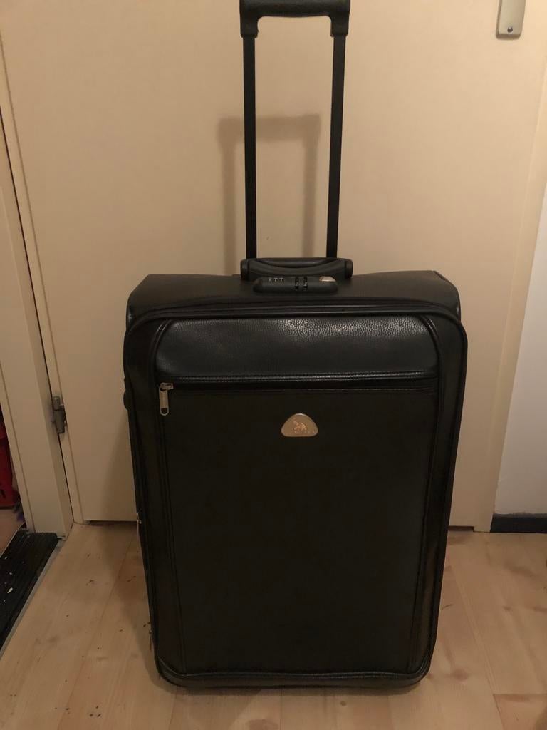 Ruimbagage koffers,, set van twee, Ophalen, Gebruikt, Hard kunststof, Uitschuifbare handgreep