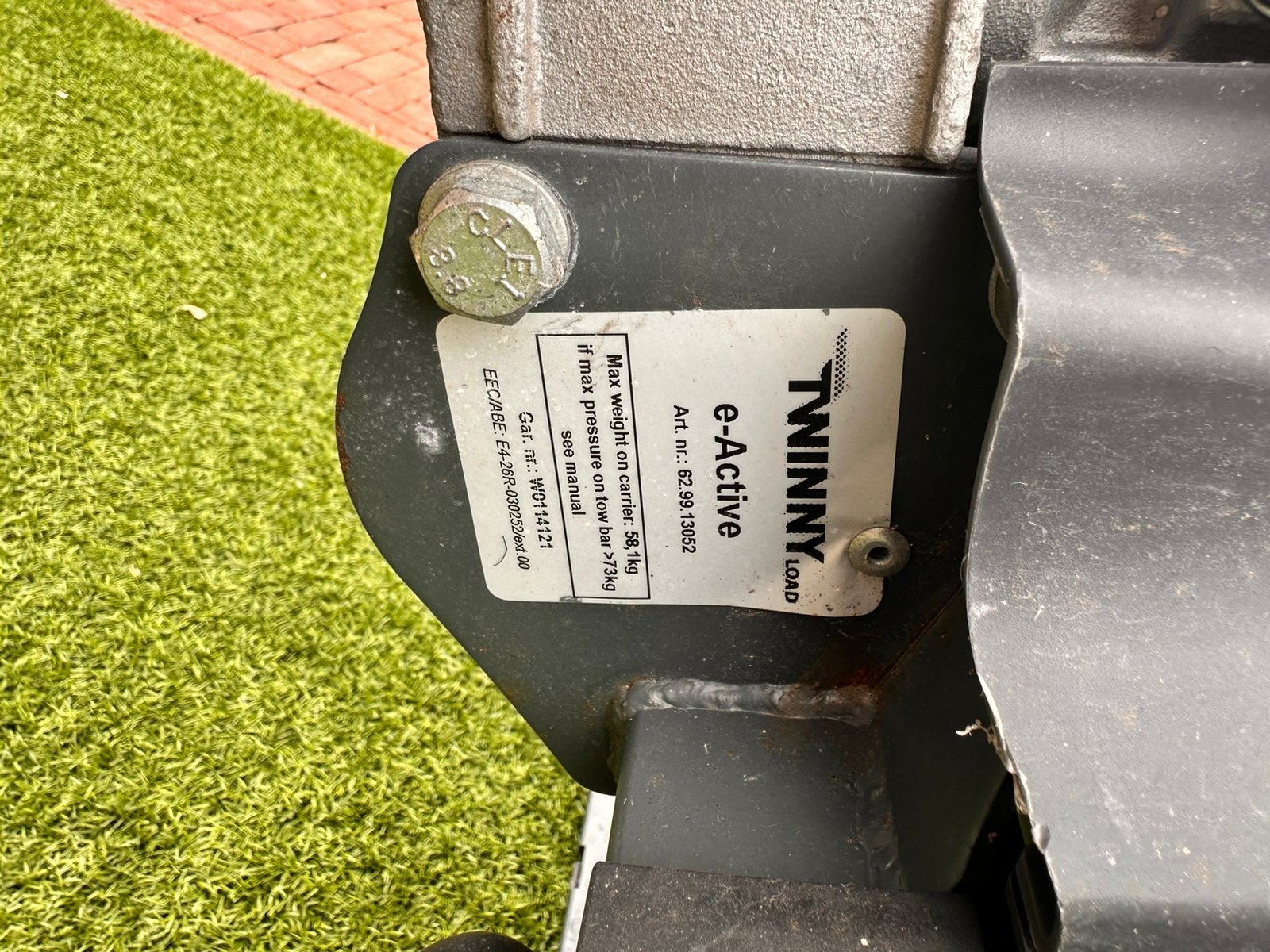 Twinny Load E-Active, Ophalen, Zo goed als nieuw, Trekhaakdrager