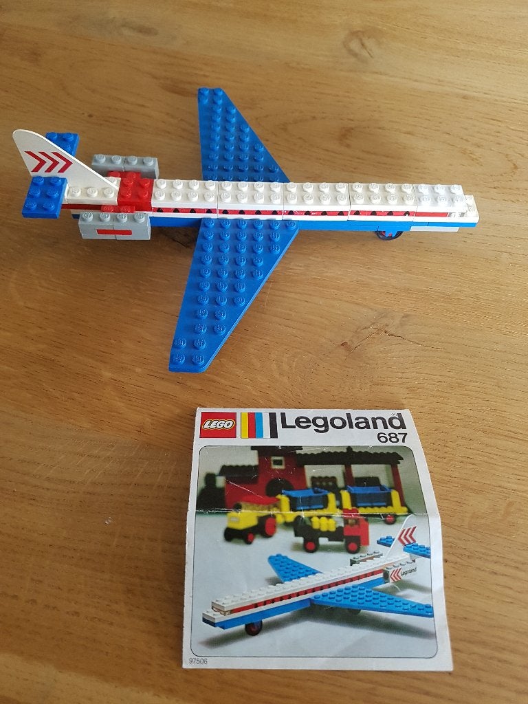 lego vliegtuig classic 1973, Gebruikt, Lego, Ophalen of Verzenden, Compleet