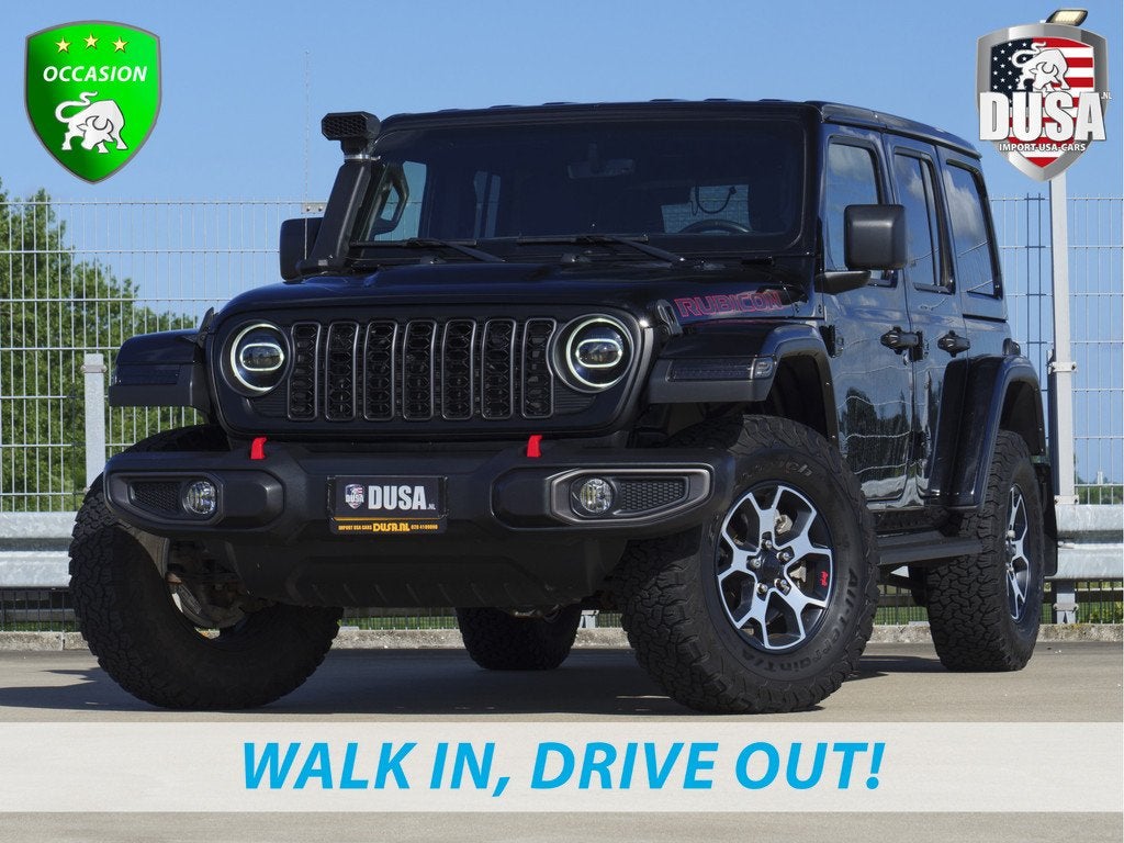 Jeep Wrangler Unlimited 2.0T | Rubicon | Adventure Proof | F, Auto's, Jeep, Automaat, 4 cilinders, Cabriolet, Zwart