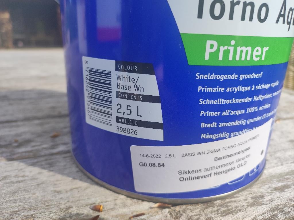 Buitenverf Sigma Torno  Bentheimer geel 2 x 2,5 liter, Overige kleuren, Ophalen of Verzenden, Minder dan 5 liter, Verf