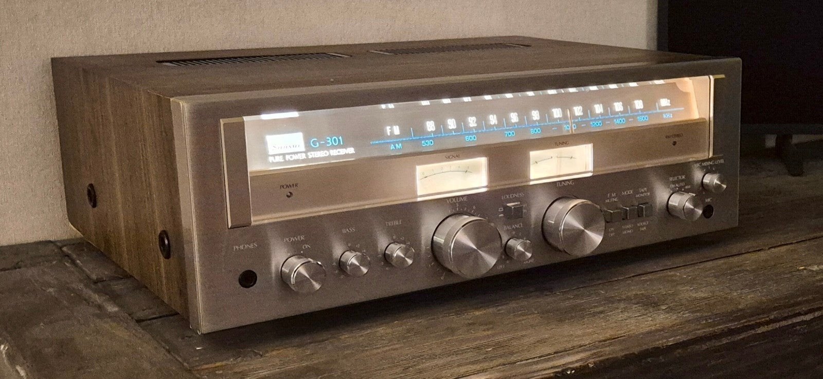 Sansui G-301 Pure Power Stereo Receiver - Vintage Audio, Ophalen, Minder dan 60 watt, Overige merken