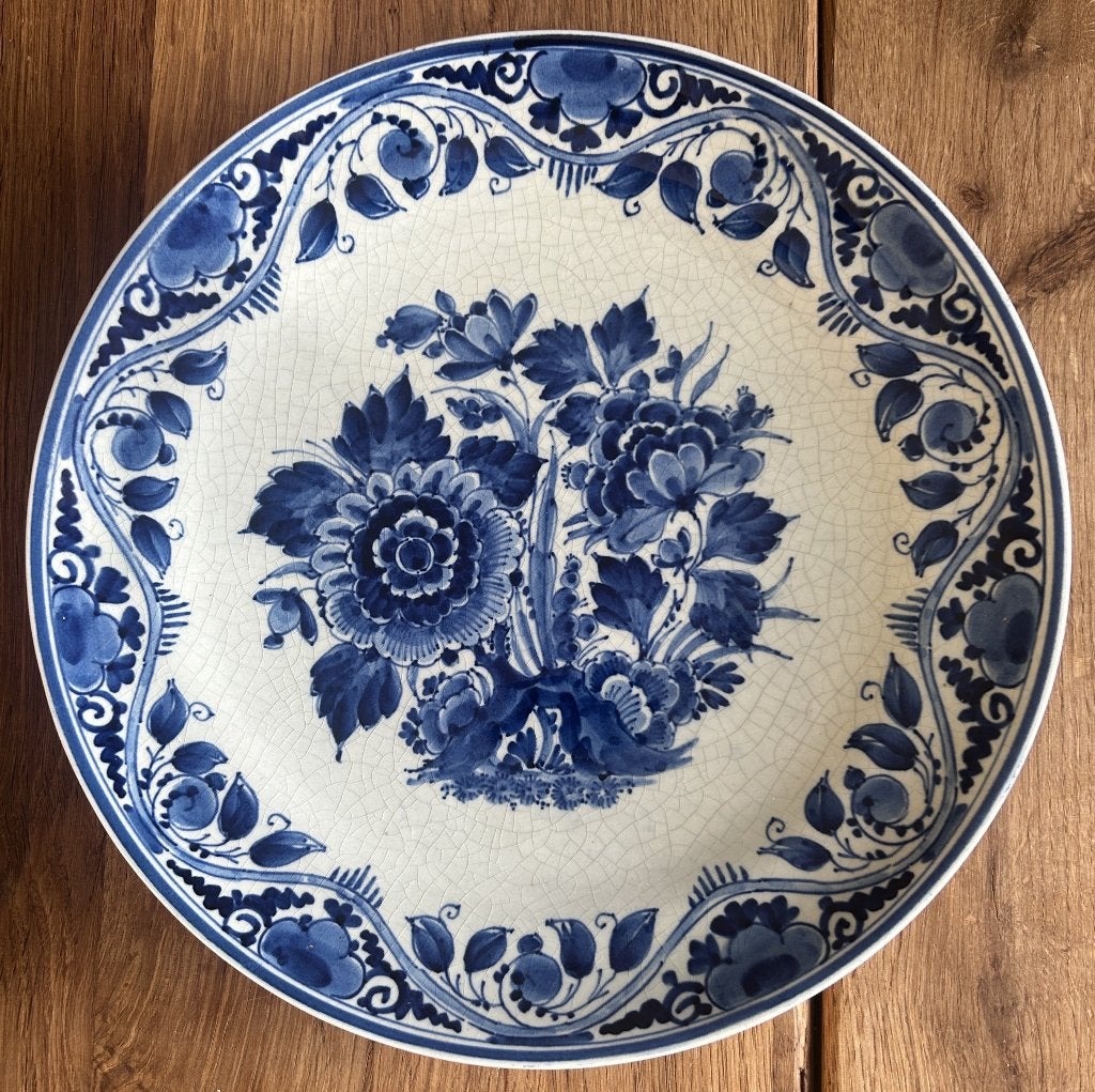 Delftsblauw bord vd Porceleyne Fles uit 1949, Antiek en Kunst, Ophalen of Verzenden
