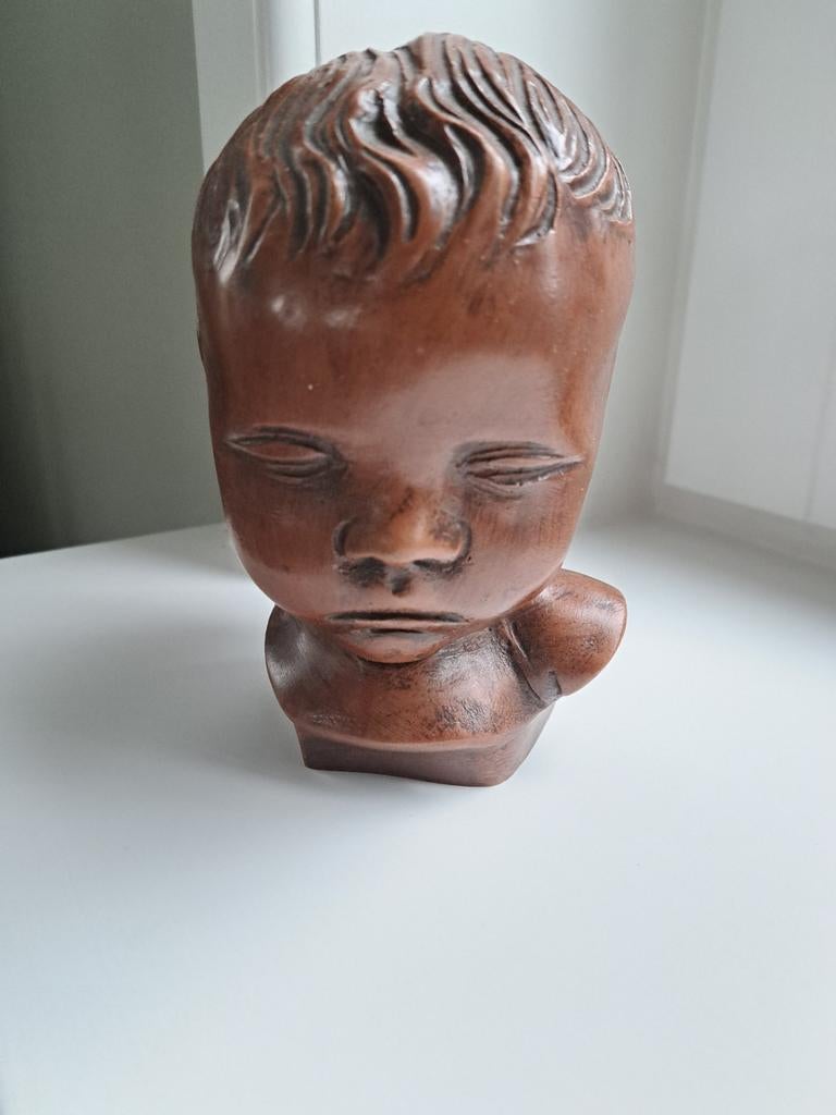 Mooi kinderkopje in perfecte staat, Overige onderwerpen, Minder dan 20 cm, Buste, Ophalen of Verzenden