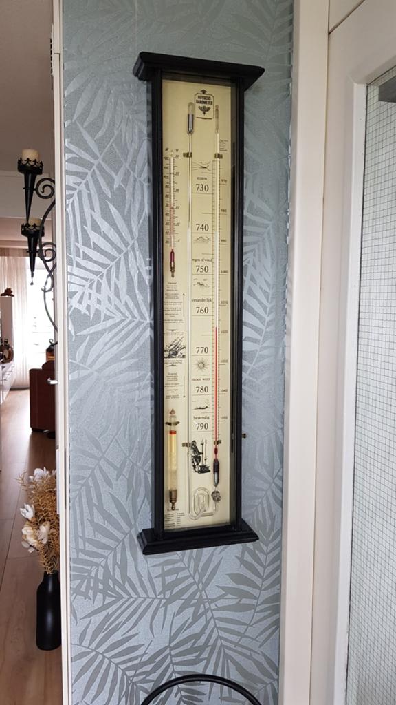 Antieke Huygens Barometer - Weerstation., Ophalen, Gebruikt, Weerstation