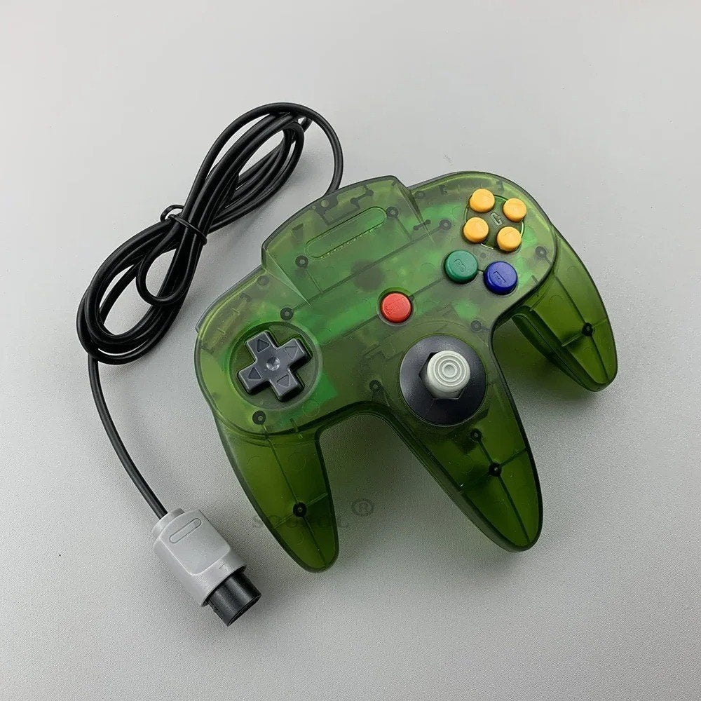 Nieuwe controller / gamepad voor Nintendo 64 - Transparant, Spelcomputers en Games, Ophalen of Verzenden, Nieuw, Met 1 controller