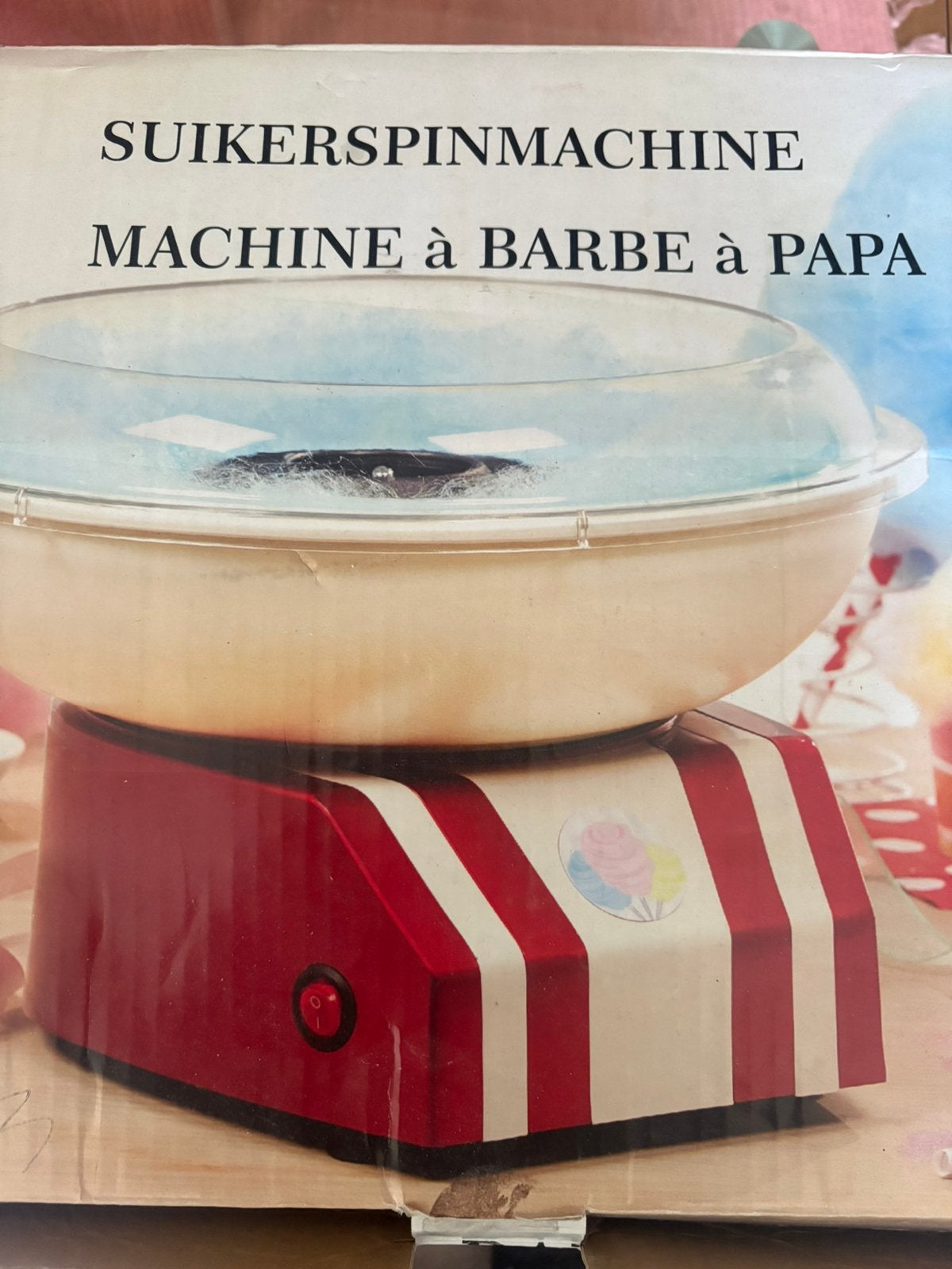 Suikerspin machine, Ophalen, Gebruikt