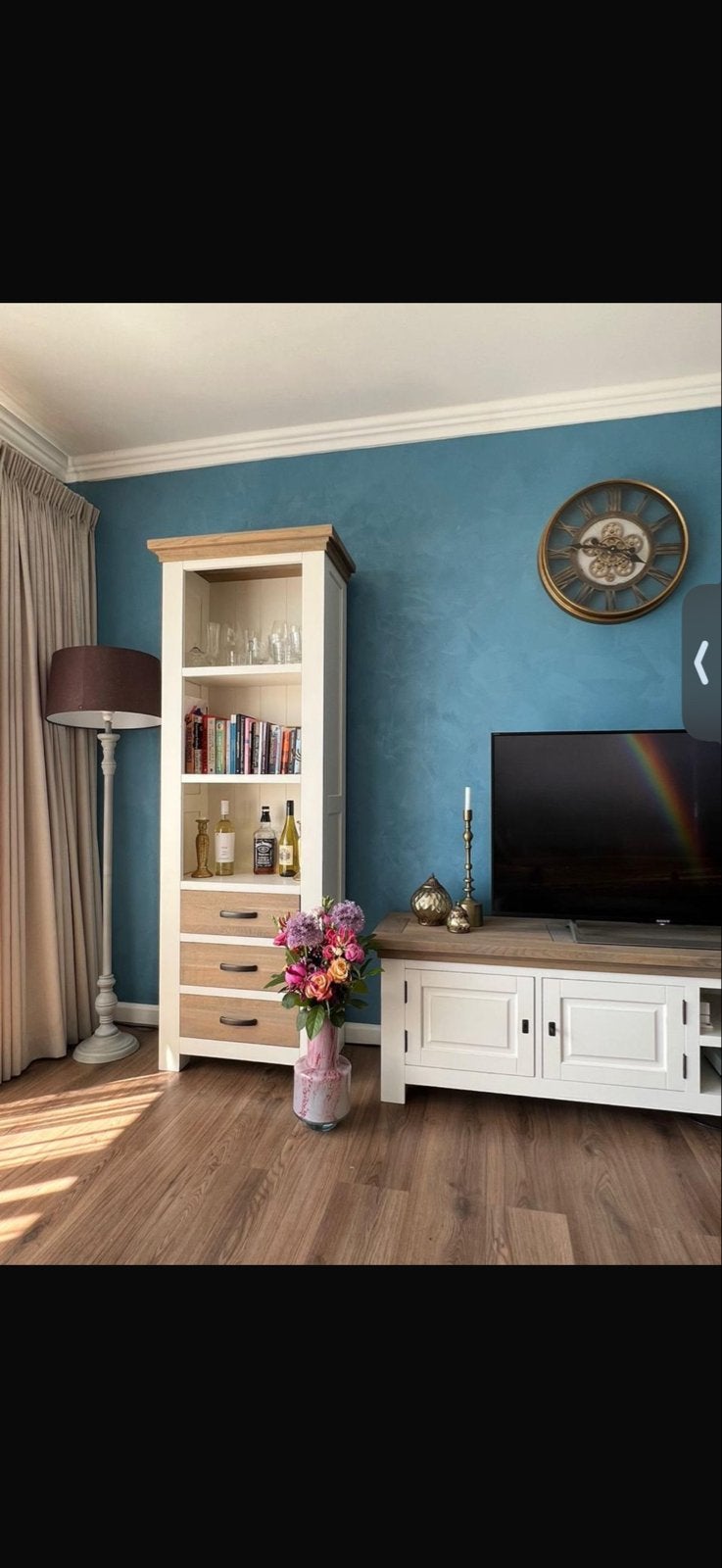 Complete Woonkamerset: Boekenkasten, TV-meubel & Dressoir, Ophalen of Verzenden, Zo goed als nieuw, 200 cm of meer, Met lade(s)