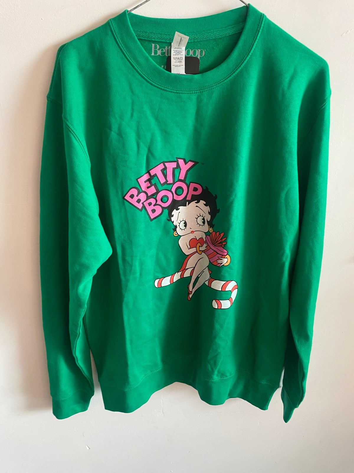 Nieuwe Betty Boop sweater - Groen - Maat M Henry Tiger, Kleding | Dames, Maat 38/40 (M), Verzenden, Nieuw, Lange mouw
