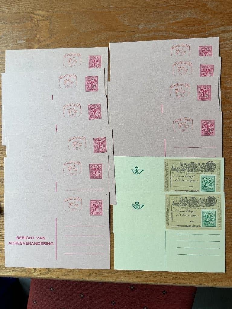 België; adreswijziging kaarten en briefkaarten, Postzegels en Munten, Ophalen of Verzenden