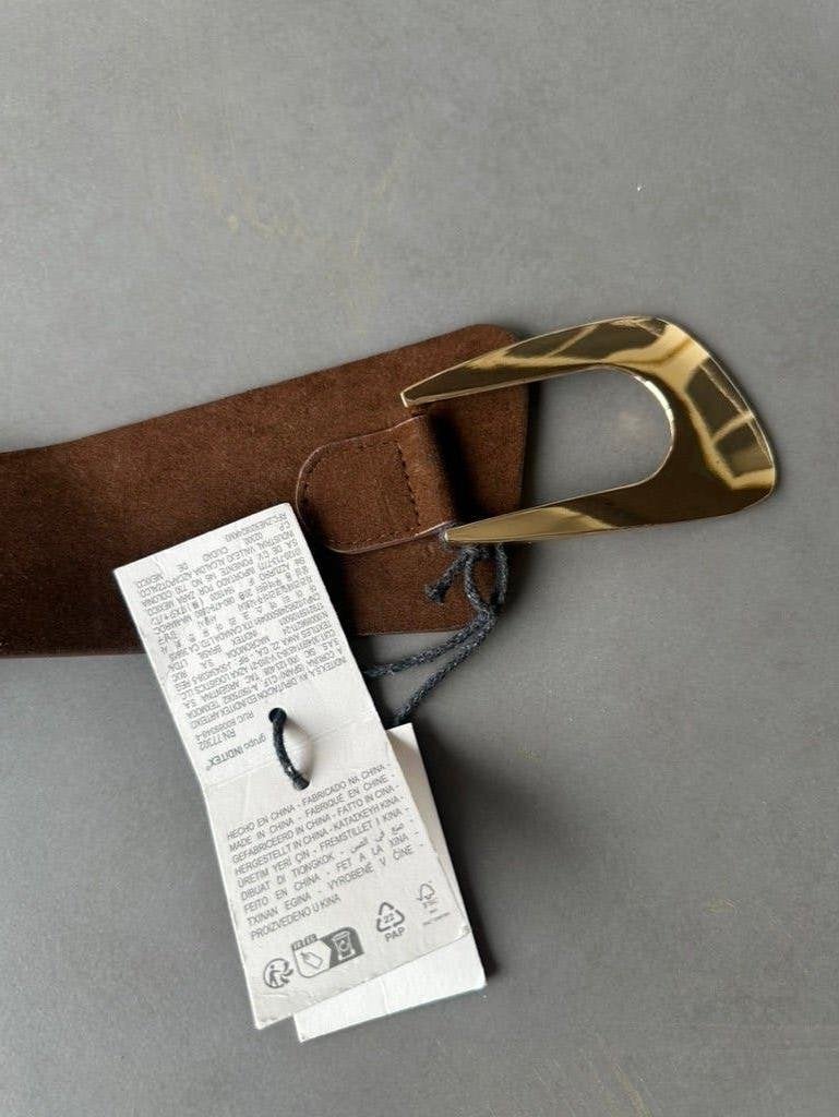 Nieuwe donkerbruine suedelook Zara riem, 125 cm, Kleding | Dames, Riemen en Ceinturen, Verzenden, Zara, Nieuw, Heupriem