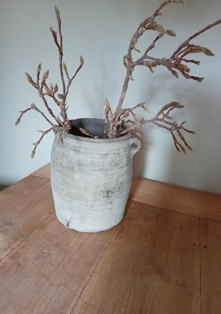 Oud aardewerk kruik/pot/vaas, Ophalen, Zo goed als nieuw, Overige kleuren