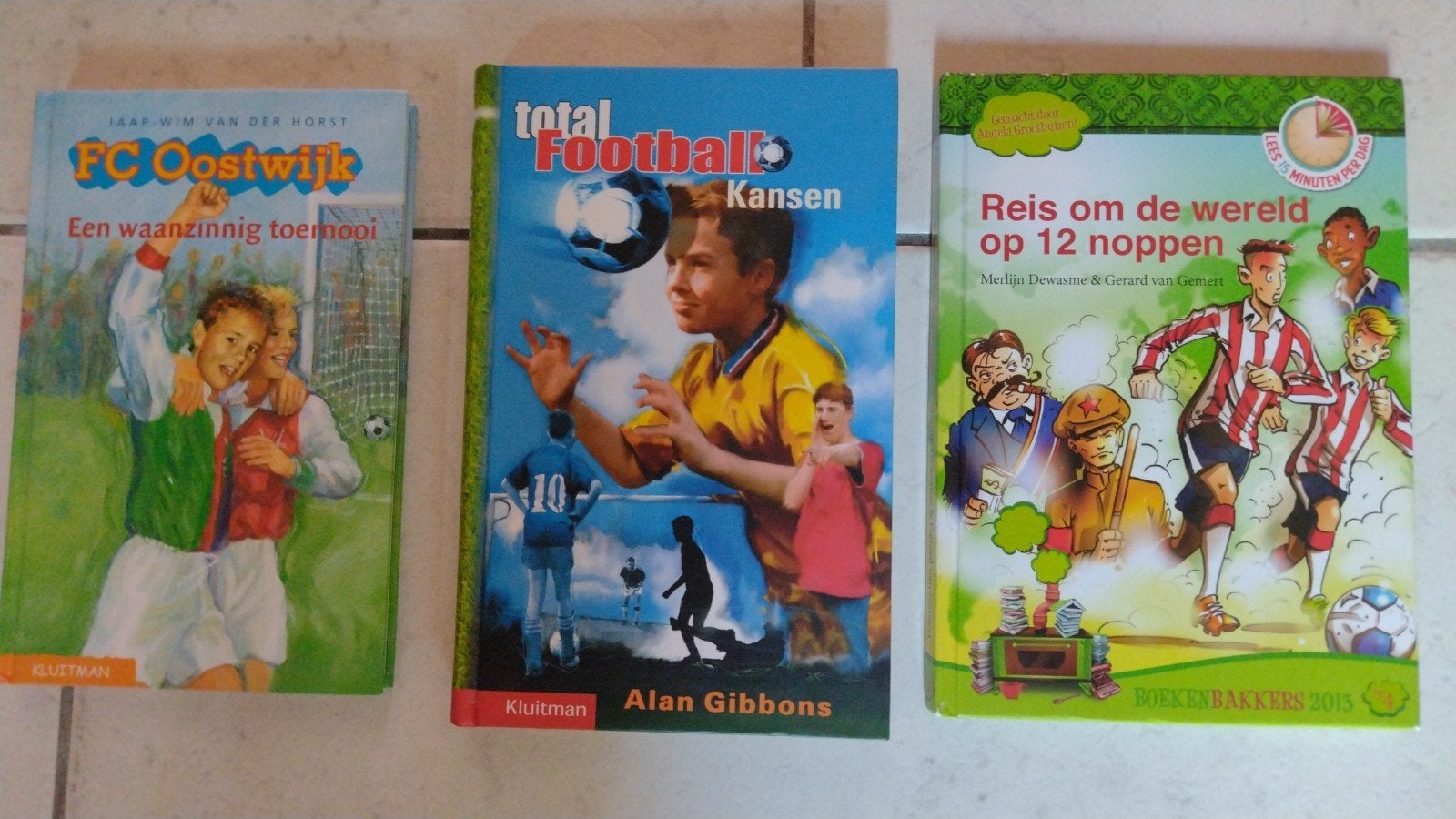 3x kinder Voetbalboek samen 2.50, Ophalen of Verzenden, Gelezen, Van der Horst, Gibbons, Dewame & Gerard van Gemert, Fictie algemeen