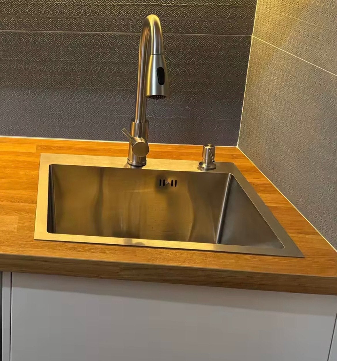 Luxe RVS wasbak met kraan - Diverse maten beschikbaar, Overige typen, Verzenden, Metaal, Nieuw