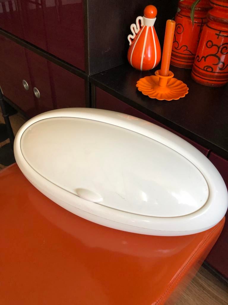 Alessi Gnam Broodtrommel Wit - Stijlvol & Functioneel, Ophalen of Verzenden