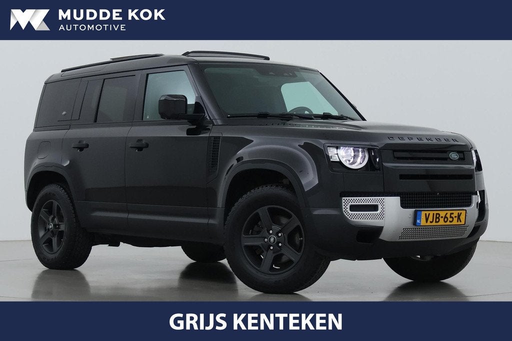 Land Rover Defender D240 110 | COMMERCIAL | Panoramadak | 36, Auto's, Stof, Gebruikt, 4 cilinders, Zwart