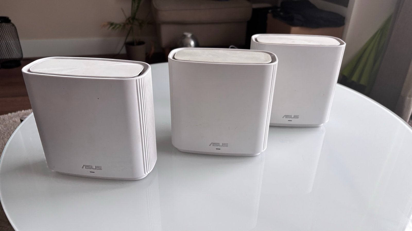 ASUS ZenWiFi CT8 AC3000 Mesh WiFi Systeem (3-pack), Computers en Software, Routers en Modems, Ophalen of Verzenden, Zo goed als nieuw