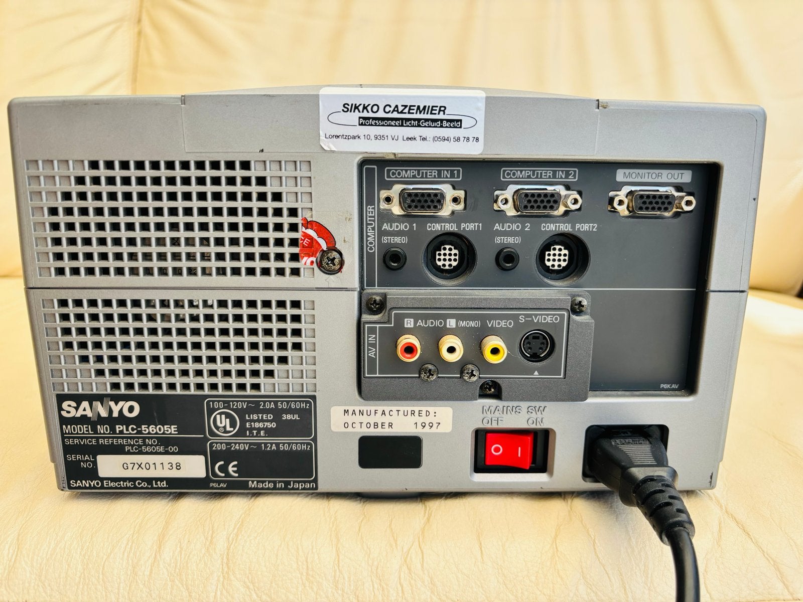 Sanyo Multimedia ProX-II Beamer - Vintage Projector, Audio, Tv en Foto, Beamers, Ophalen, Gebruikt, LCD, Overige resoluties